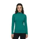 Wholesale women's teal turtleneck long sleeve top