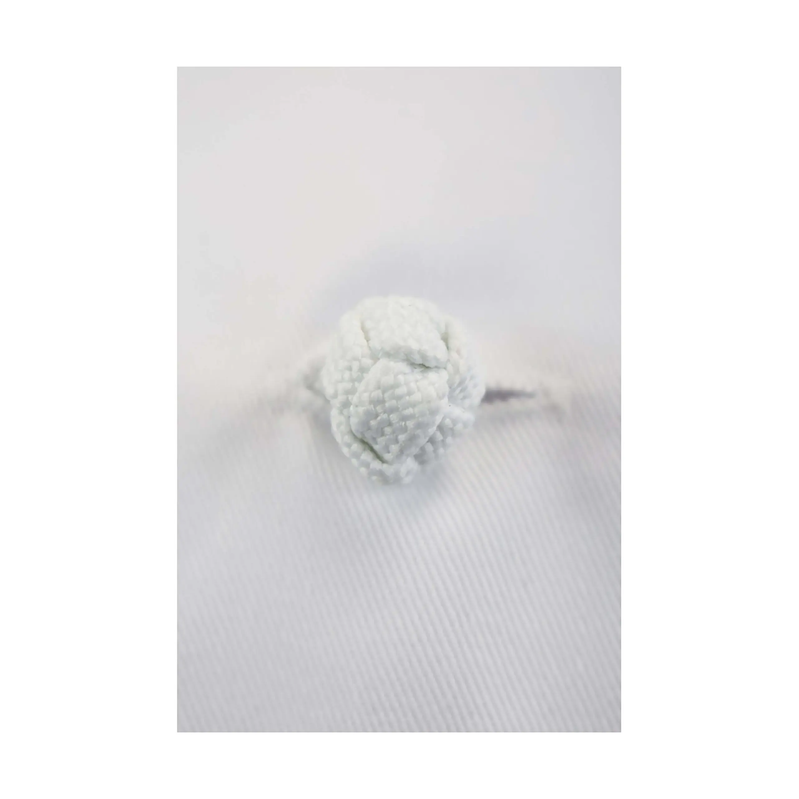 Wholesale white textured knot ring with band detail