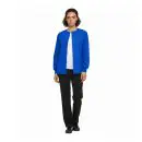 Wholesale women's royal blue cardigan jacket with white undershirt and black pants