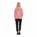 Wholesale women's pink hoodie with black jogger pants and black sneakers